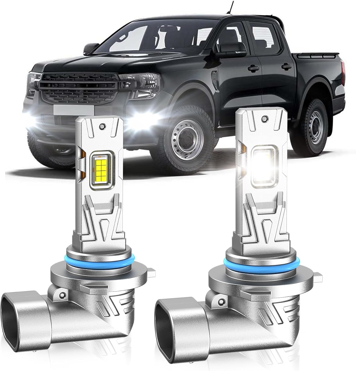 Suitable for Ford 2001-2005 Ranger 2008-2011 Ranger Super Bright Fog Light Bulbs, 6000K Cool White, 600% Brightness, 3570 CSP Chips Fog Lamps Replacement，Plug and Play, Pack of 2