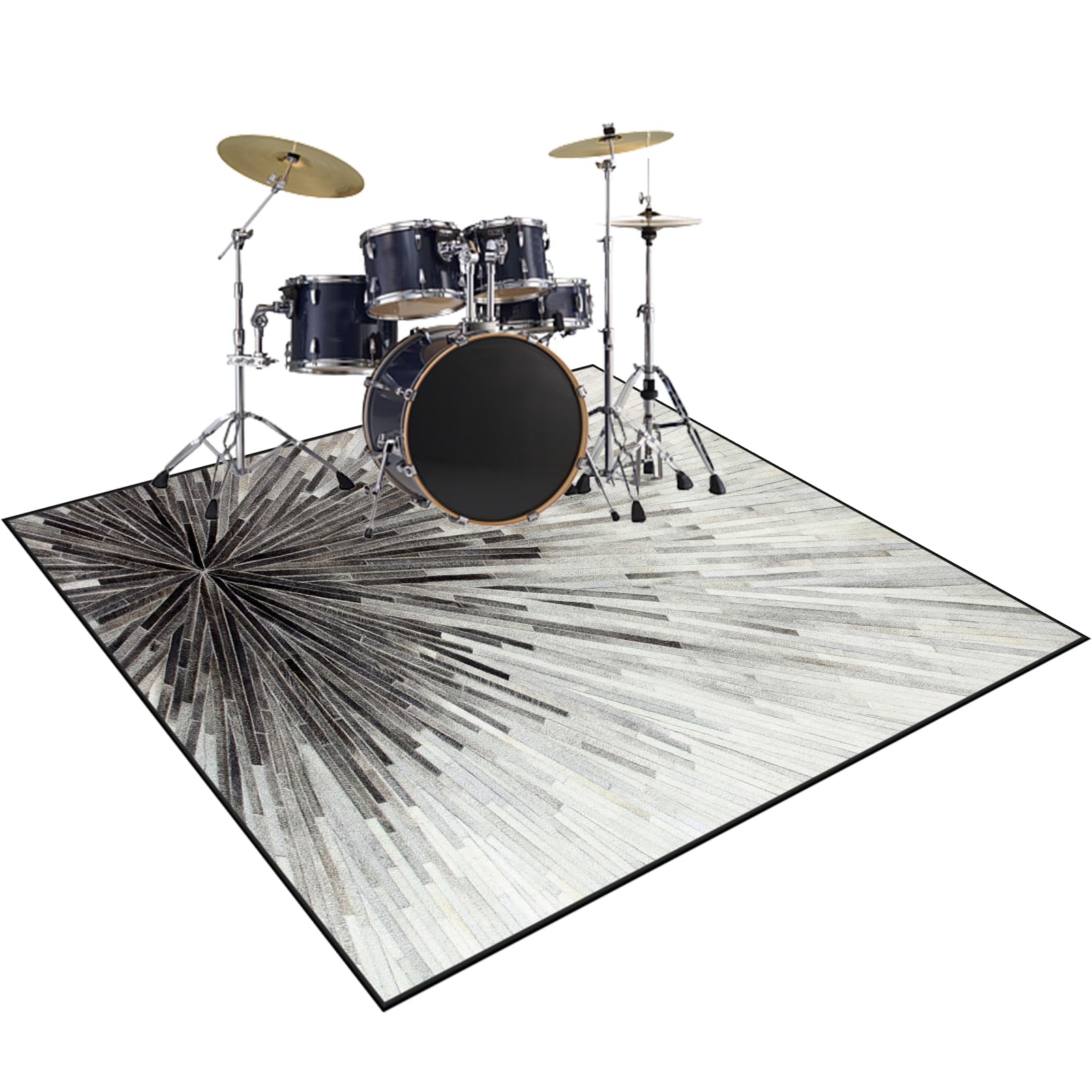 Mata do perkusji akustycznych Dywan antypoślizgowy dywan dźwiękoszczelny bęben mata bębnowa duża werbel zestawy perkusji elektronicznych instrumenty muzyczne 230 x 200 cm