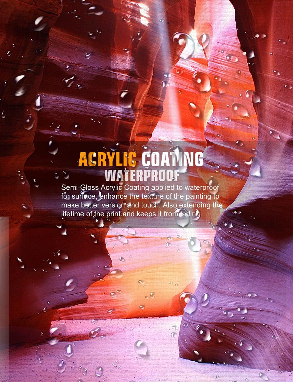 DECORARTS - Antelop Canyon, Arizona Natural Landmark.colored. Giclee Canvas Prints for Wall Decor. 36x24x1.5 36 x 24" 31. Antelop Canyon