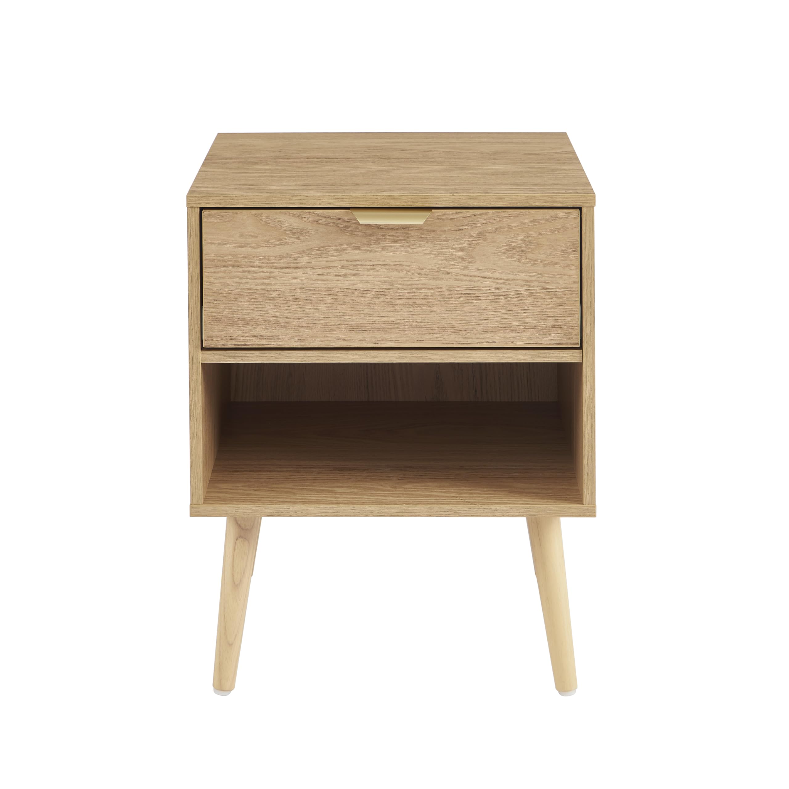 BAÏTA Lot de 2 Tables de Chevet Jeanne Effet chêne