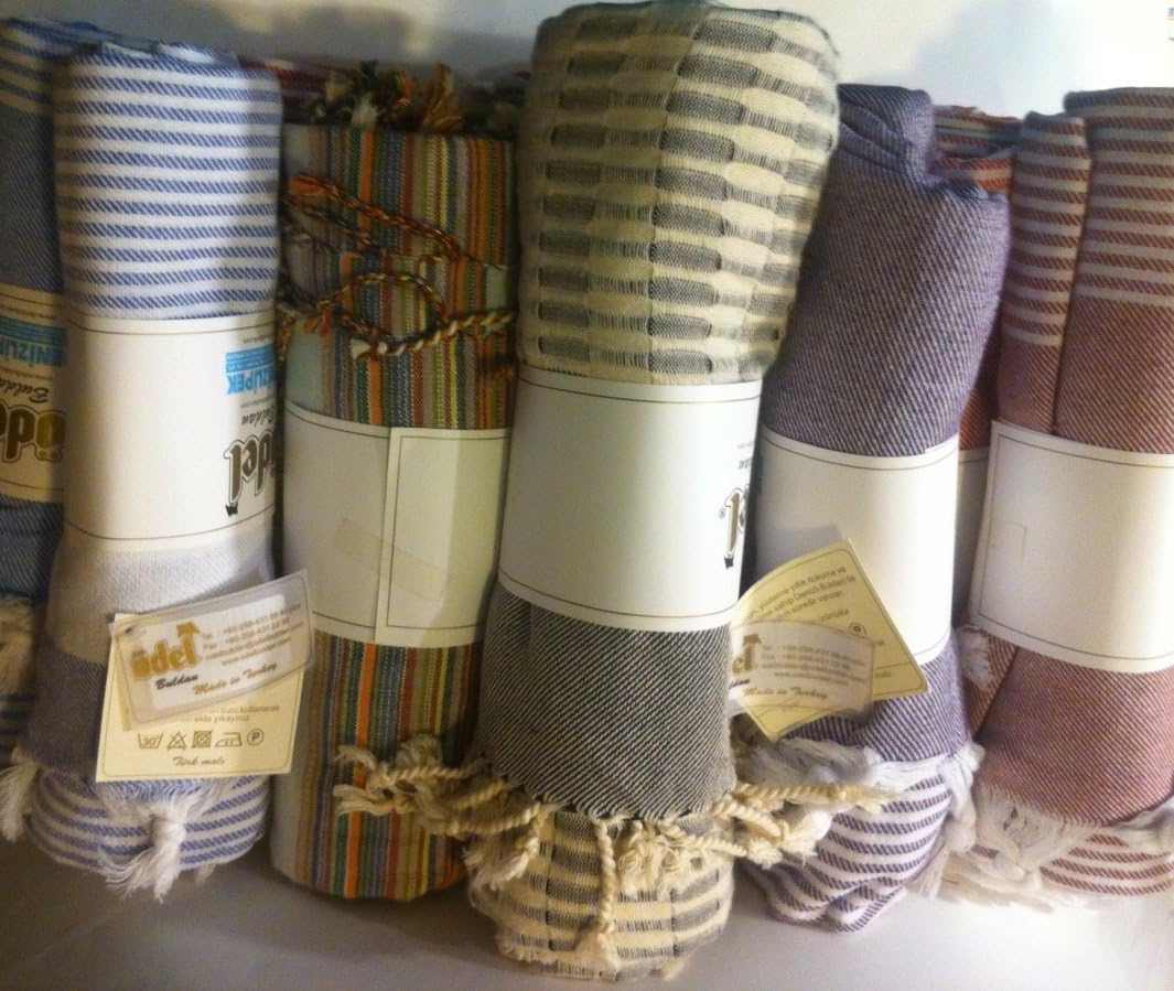 Simten's Organic Cotton Multi Purpose USE PESTEMAL: Beach, Pool, Spa, Sauna, Yoga, Gym, Blanket, Pareo, Towel Even as Table Cloth (Color Vary)