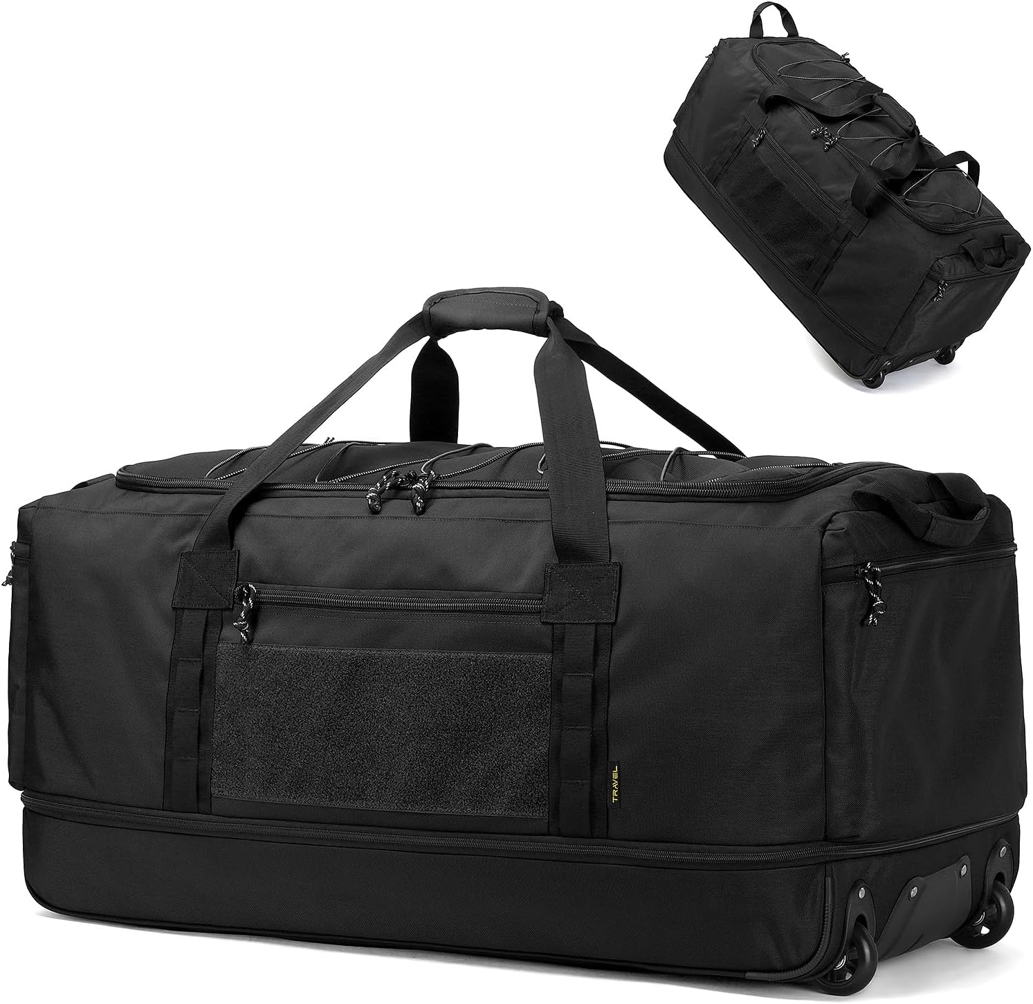 170L Extra Large Baseball Bag with Wheels Gym Duffle Softball Catchers Coach Team Equipment Bags Collapsible Rolling Travel Duffel Bat Gear Bag for Hockey Basketball Football Volleyball Soccer