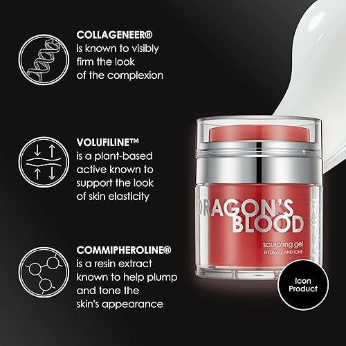 Miniatura 3 de Rodial Dragon's Blood Sculpting Gel 1.7 fl oz  Crema facial rejuvenecedora y ultrahidratante  Fórmula refrescante de gelcrema  Fórmula de colágeno