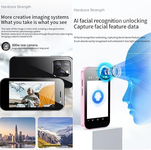 Miniatura 5 de XS14Pro Mini 4G Smartphone 3.0 pulgadas Quad Core Dual Sim Tarjeta Desbloqueada Ultra Delgada Teléfono Móvil Teléfono Móvil WiFi Bluetooth Hotspot