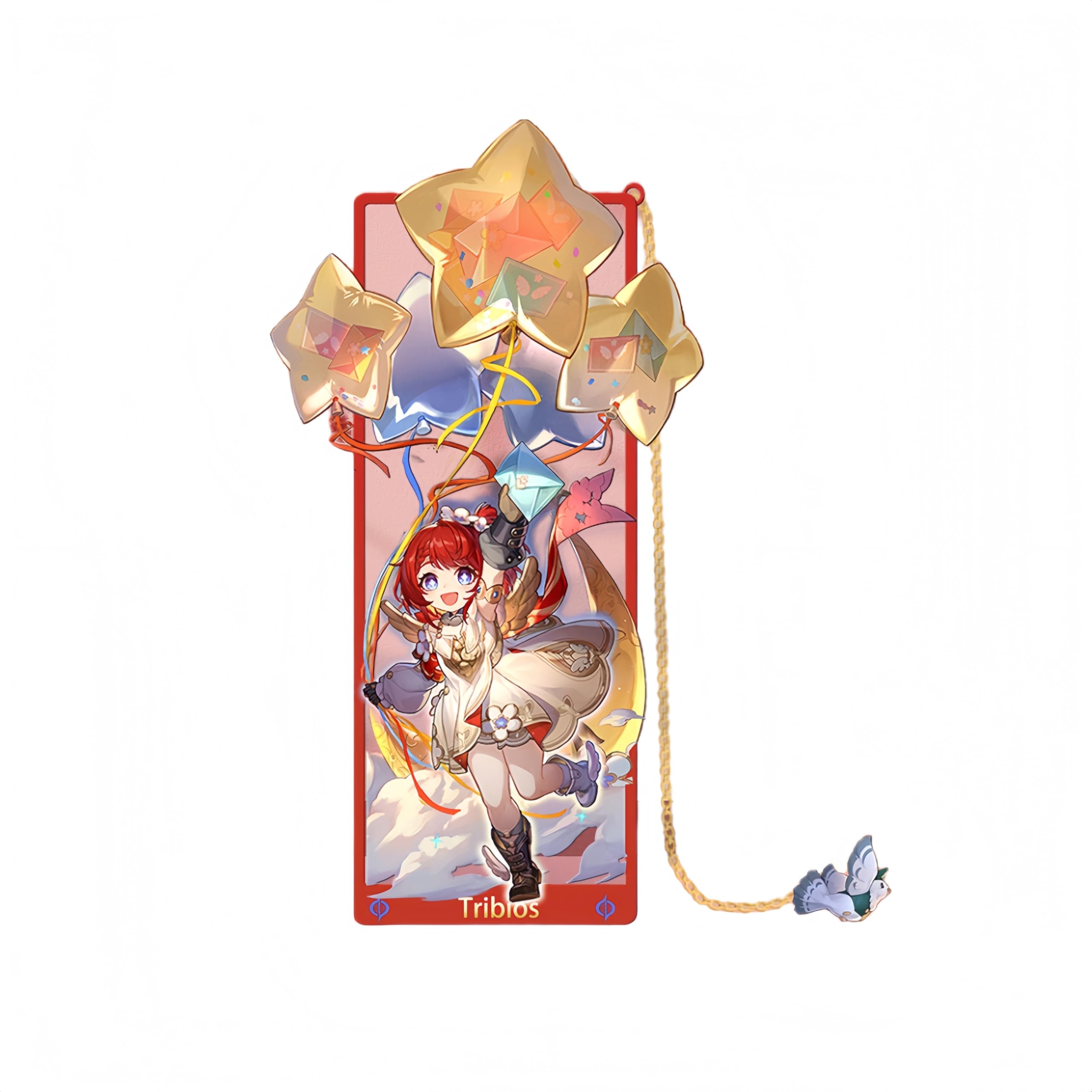1PC Honkai: Star Rail Figure Metal Bookmark Game Bookmark with Chain Stationery Gift (Tribios) โ image 1