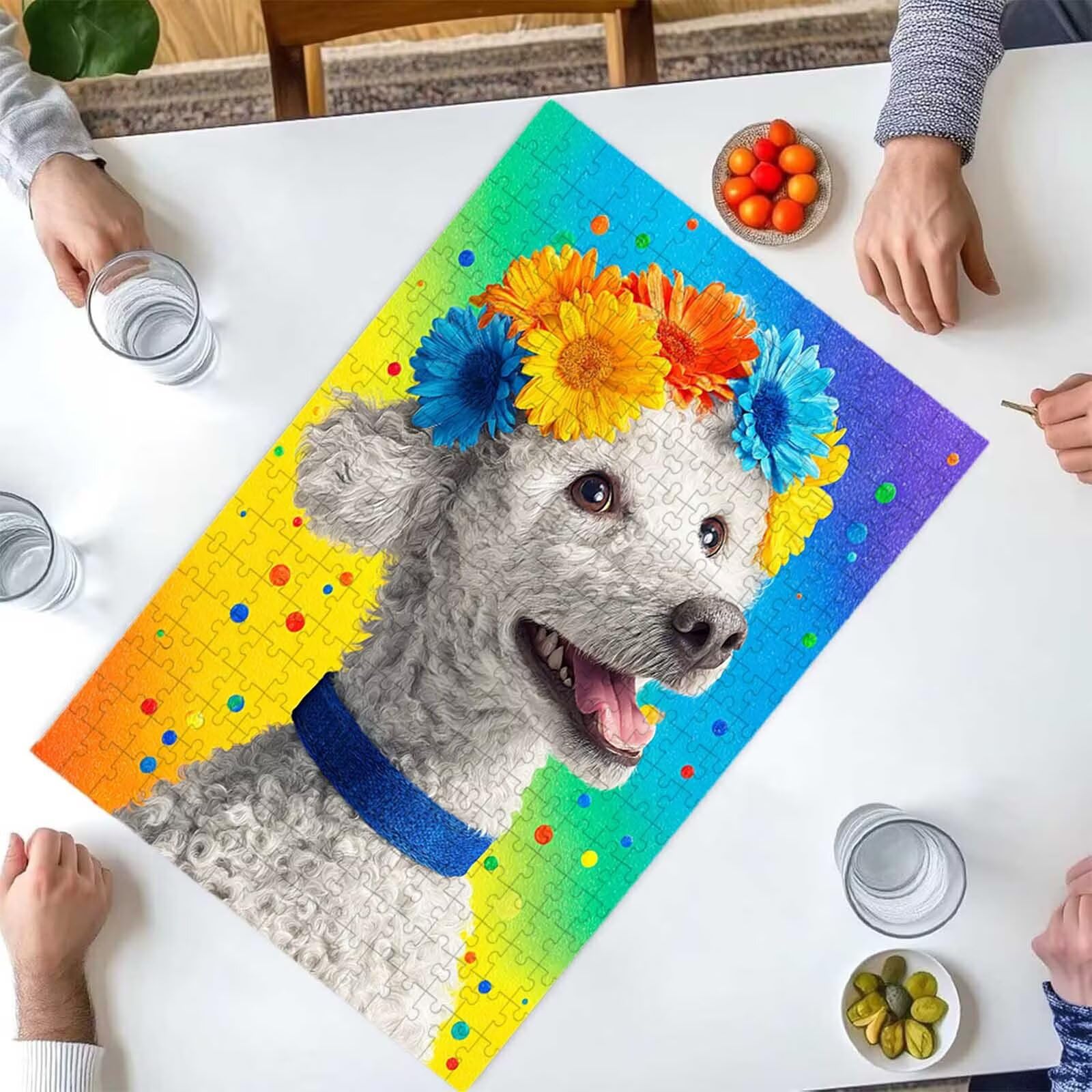 Puzzle dla dorosłych 1500 elementów kwiat kobieta 87 x 57 cm puzzle dla dorosłych gra edukacyjna wyzwanie zabawki 1500 elementów dla dzieci, kolorowa układanka do majsterkowania do dekoracji wnętrz
