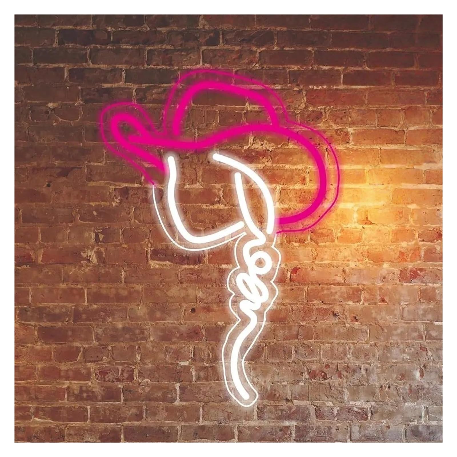 SHOUXI Sign Lamp Cowgirl Hat Neon Sign Dimmable Cowboy LED Light for Shop Opening Window Store Display Beer Bar Nightclub Decor 40cmx30cm