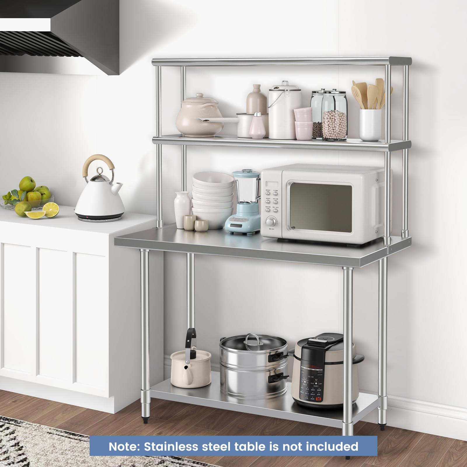 Tavolo Lavoro Cucina In Acciaio Inox Con Ante Scorrevoli - Perfetto Per Ristoranti E Casa - Foto 4