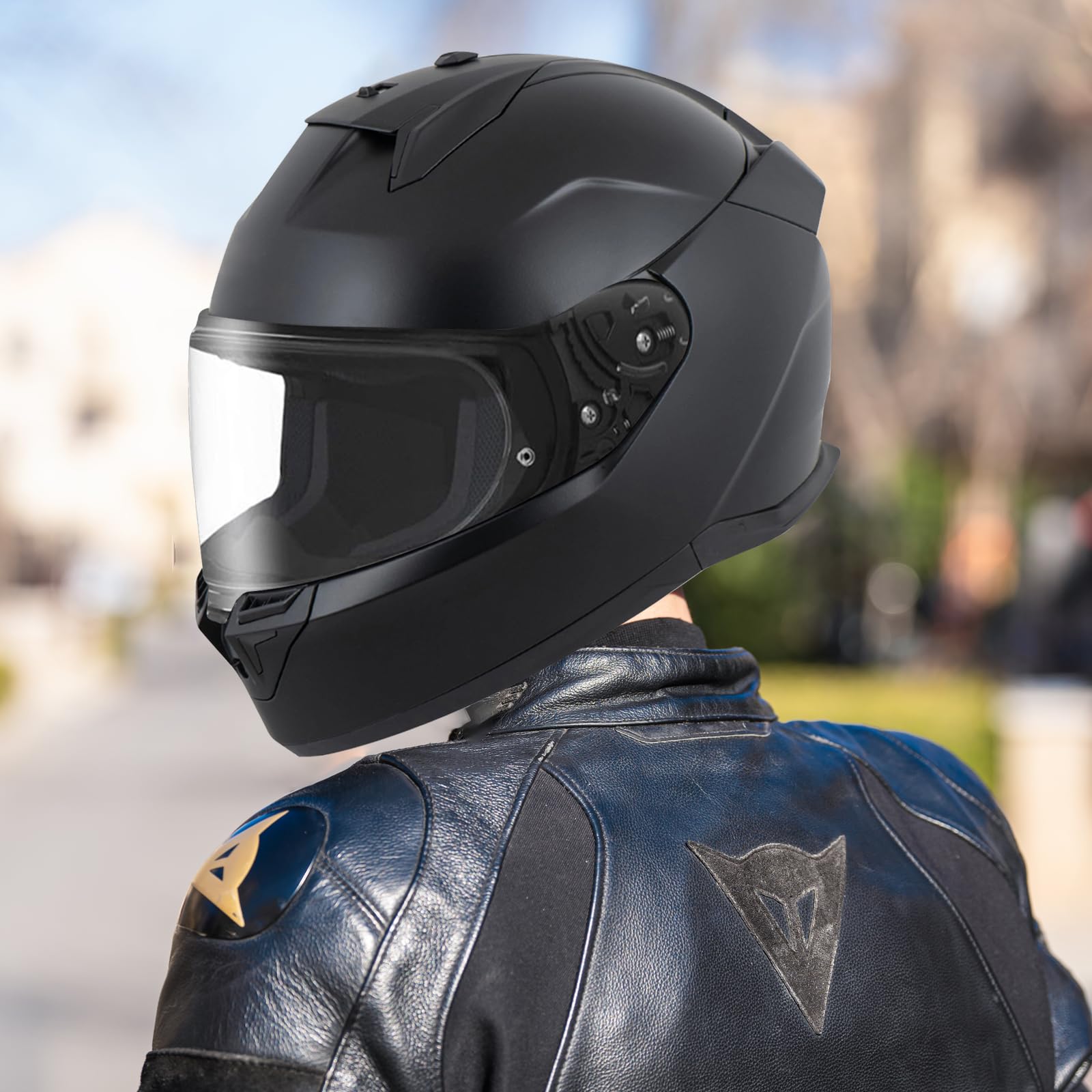 VCOROS Visiere Casque Moto pour Shark D-SKWAL 3/SKWAL i3/RIDILL 2 | Casque Moto Pare-Vent Casque Lentille,Remplacement de Visière de Casque