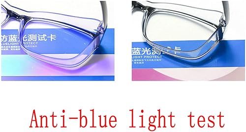 Miniatura 6 de Gafas de seguridad anti niebla para mujeres hombres TR90 azul bloqueo de luz gafas claro anti arañazos UV protección marco cuadrado