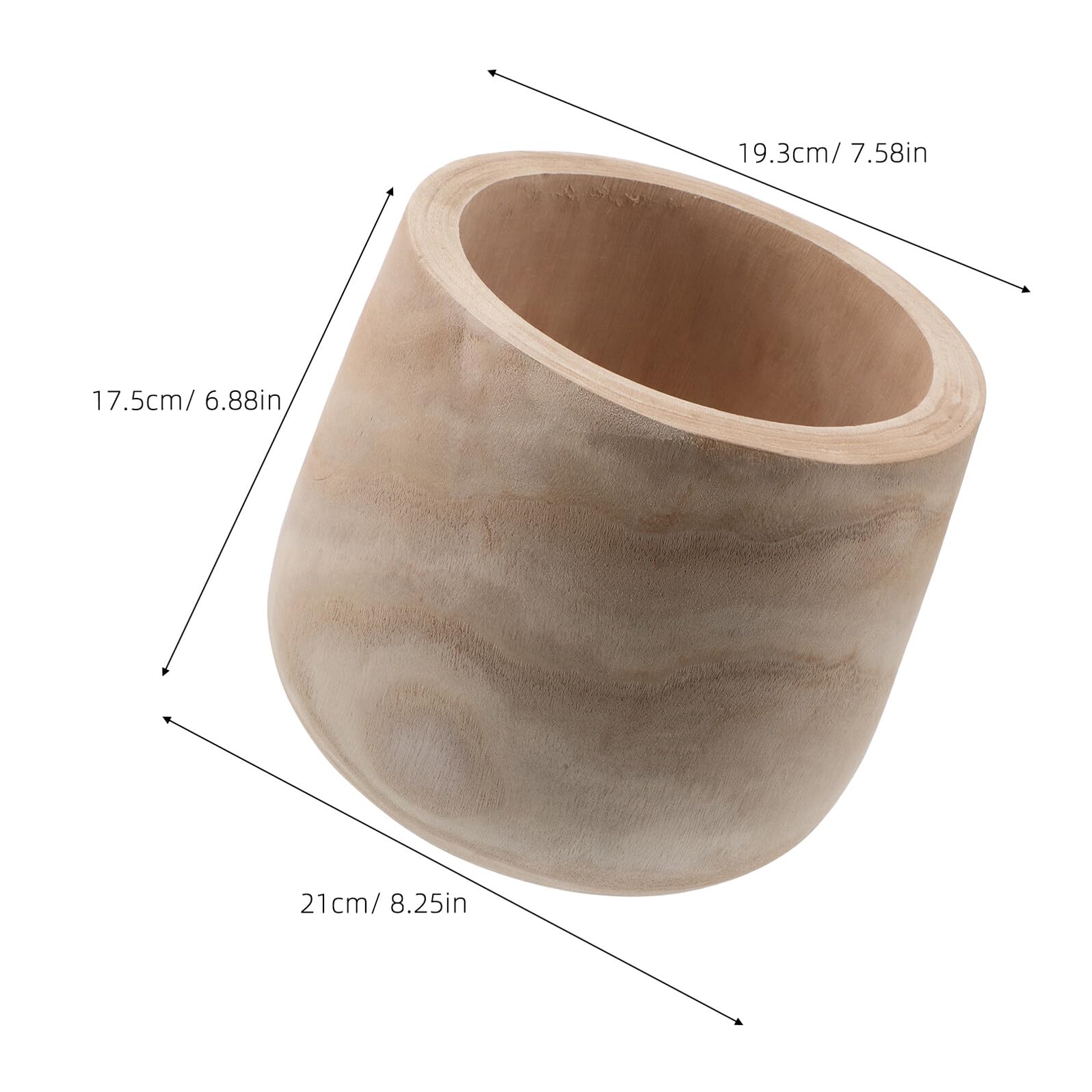 DOITOOL Ciotola Decorativa in Legno per Tavolo d Ingresso Ciotola per Cucina Contenitore Portachiavi per Tavolo da Soggiorno Centrotavola in Legno