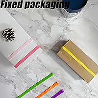 Vista 5 de 12 bandas de goma grandes de silicona, 12 colores diferentes, gruesas, grandes, elásticas, anchas, fuertes, extra suministros de oficina, banda