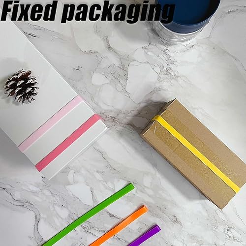 Miniatura 5 de 12 bandas de goma grandes de silicona, 12 colores diferentes, gruesas, grandes, elásticas, anchas, fuertes, extra suministros de oficina, banda