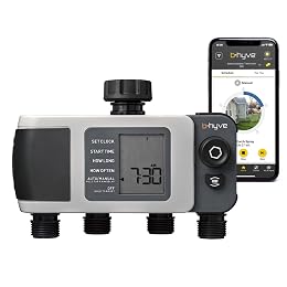 Orbit B-hyve XD 4-Port Smart Hose Watering Timer - App Controlled - Smart WeatherSense - Bluetooth Sprinkler Timer with Remote Control - Multi Outlet Yard Irrigation System - 24634