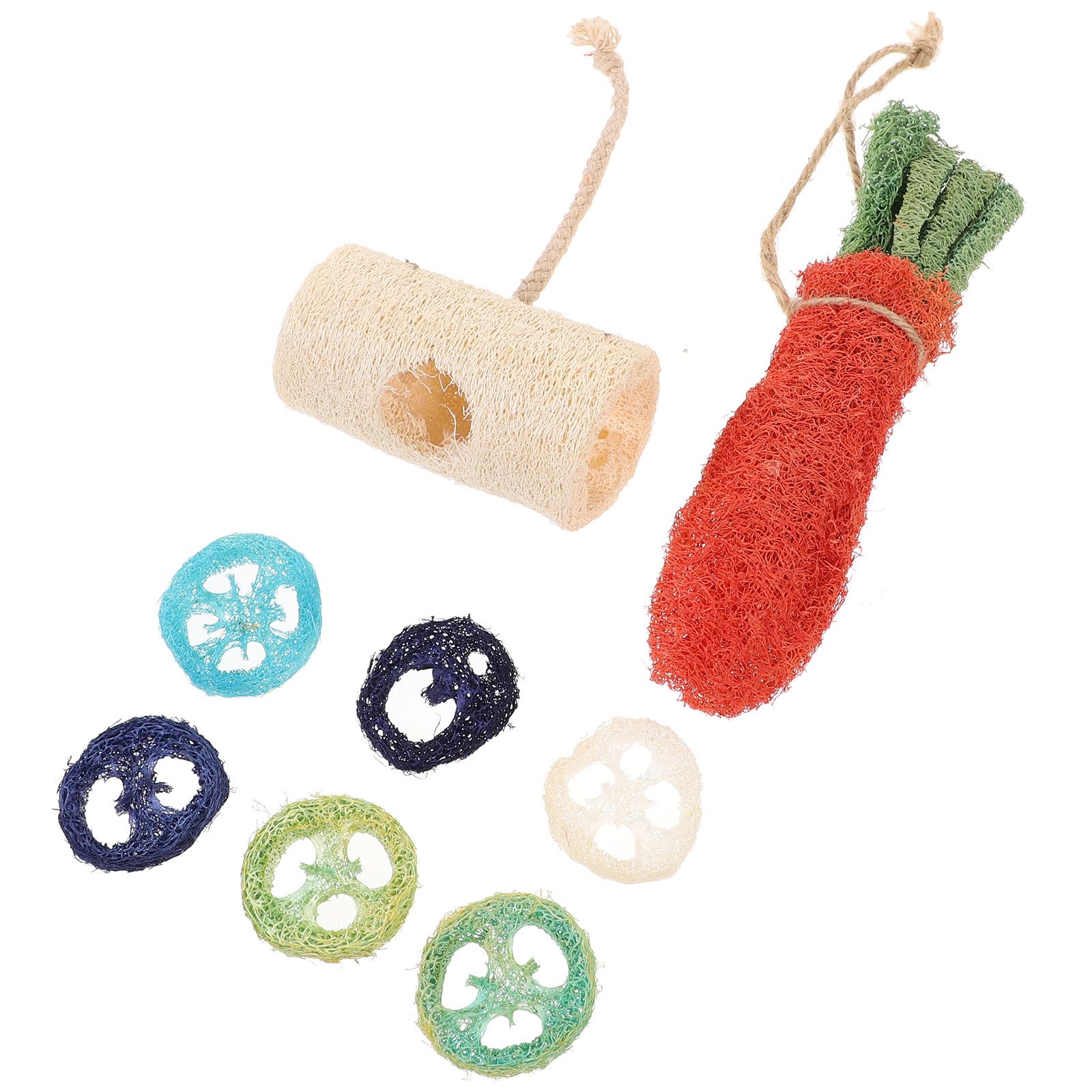 SUPVOX Santé De Votre Animal 8 Jouets Molaires pour Hamster Ensembles De Sûrs pour Oiseaux De Guinée Perroquets Écureuils Hamsters Couleurs Aléatoires