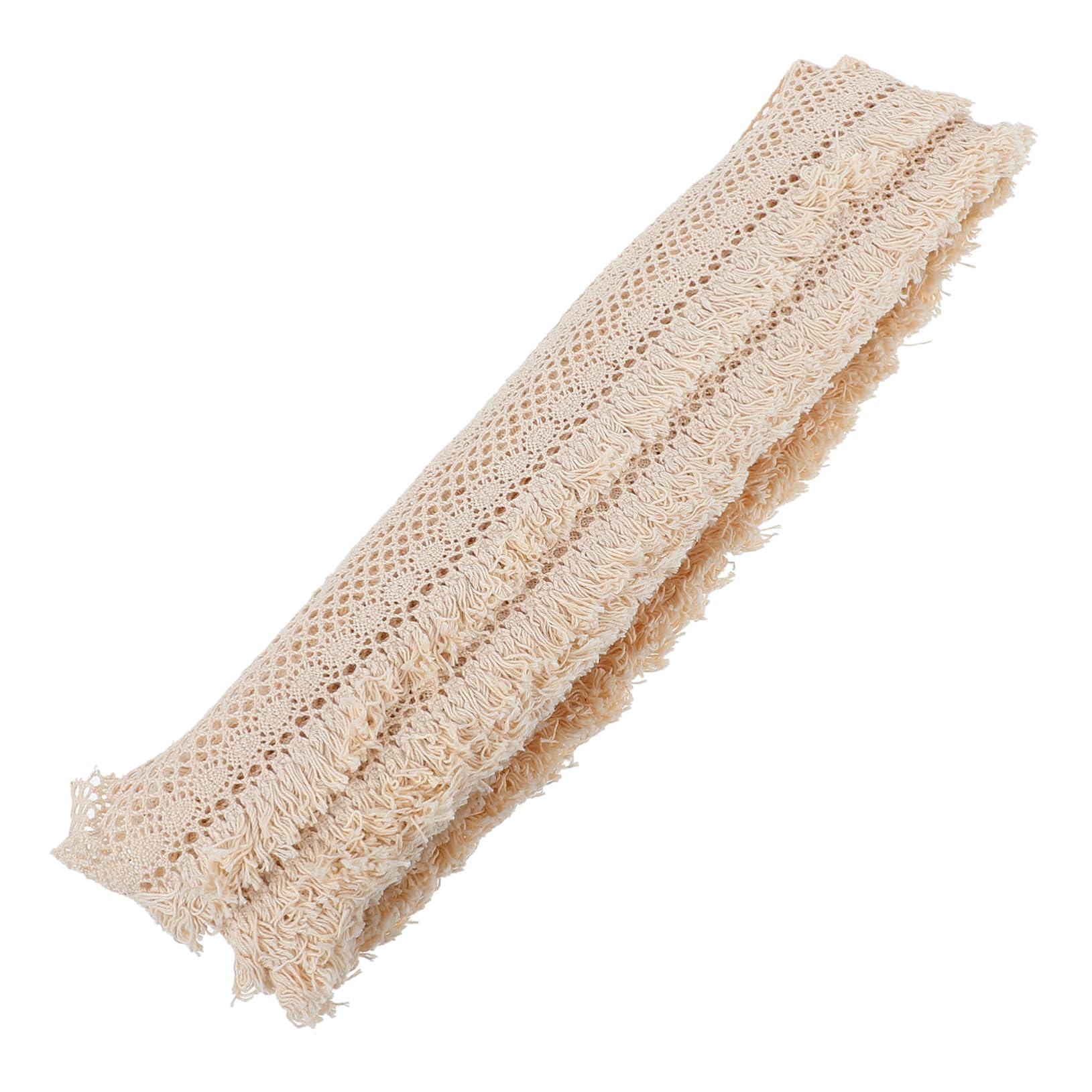 Operitacx 3piezas Cinta De Encaje De Algodón Borlas Para Decoración De Cortinas y Manualidades Yardas De Ribete Diseño Floral Para Cojines y Proyectos De Diy