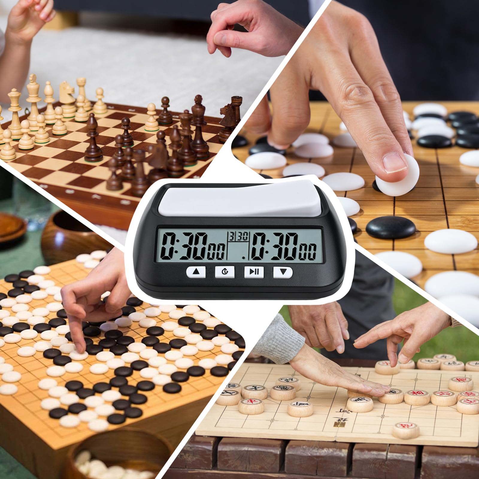 Orologio per scacchi digale professionale Conto alla rovescia Timer