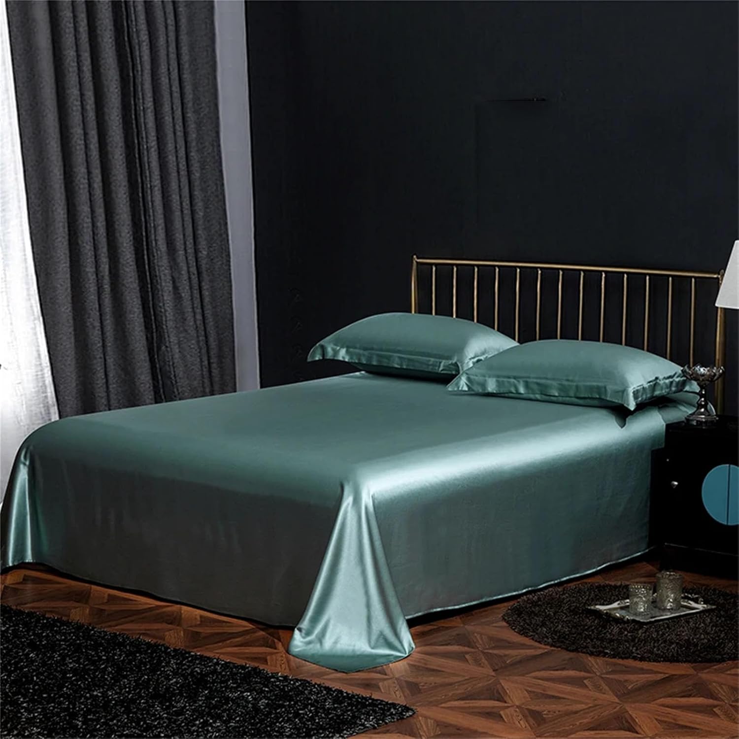 25MM Mulberry Silk Flat Sheet - Seamless Design for Single/Double Beds