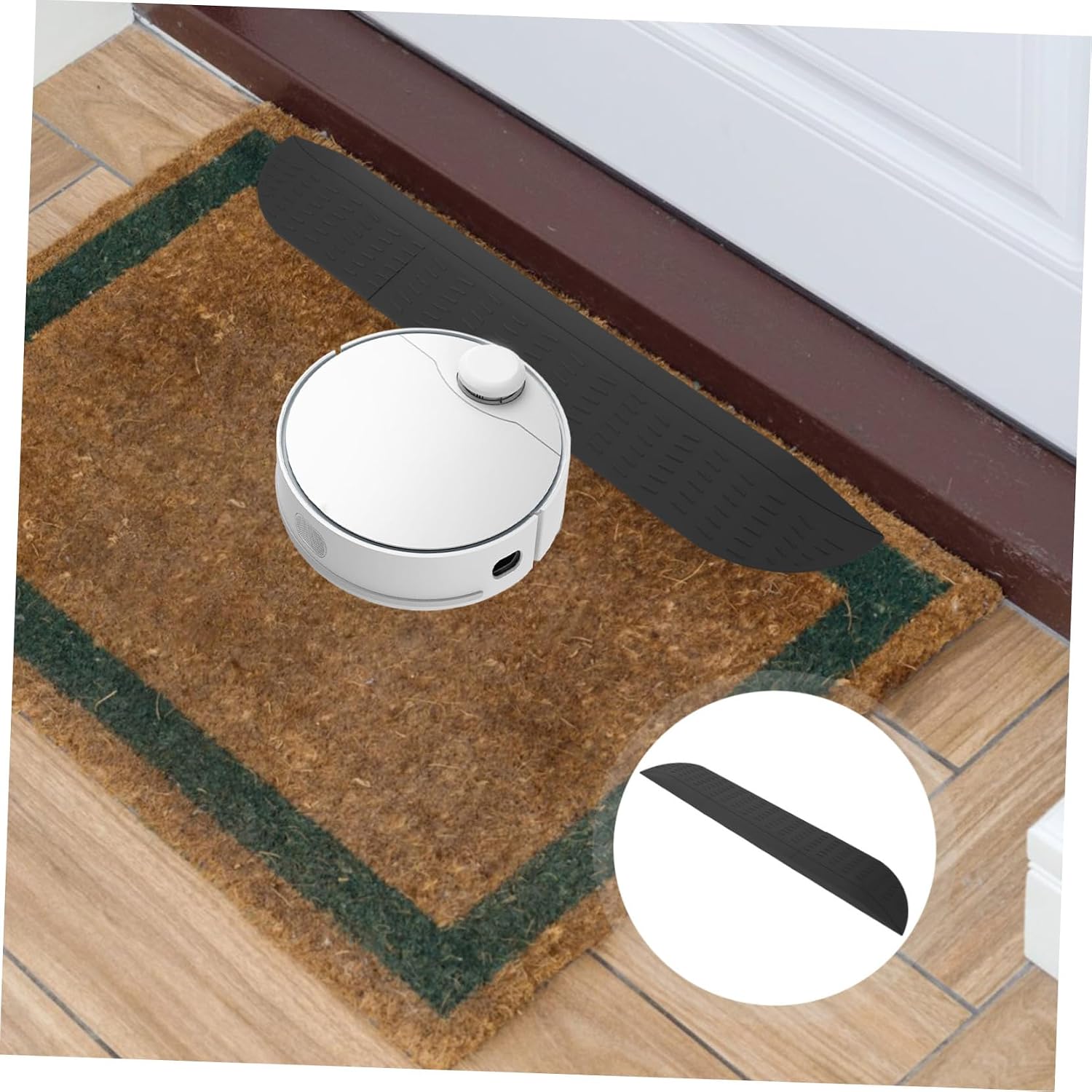 1set Wheelchair Ramps for Doorways Non- Ramp for Home Steps for Robot Vacuums and Easy Transition