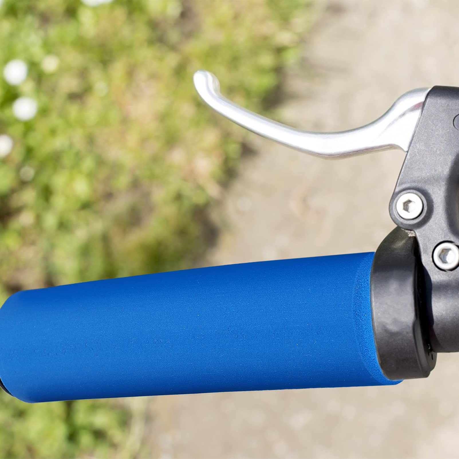 BESPORTBLE Poignées De Vélo Coussin De Voiture Poignées De Guidon Scooter Vélo Fauteuil Poignées Support De Téléphone pour Poignées pour Embouts De Guidon en Aluminium Poignée De