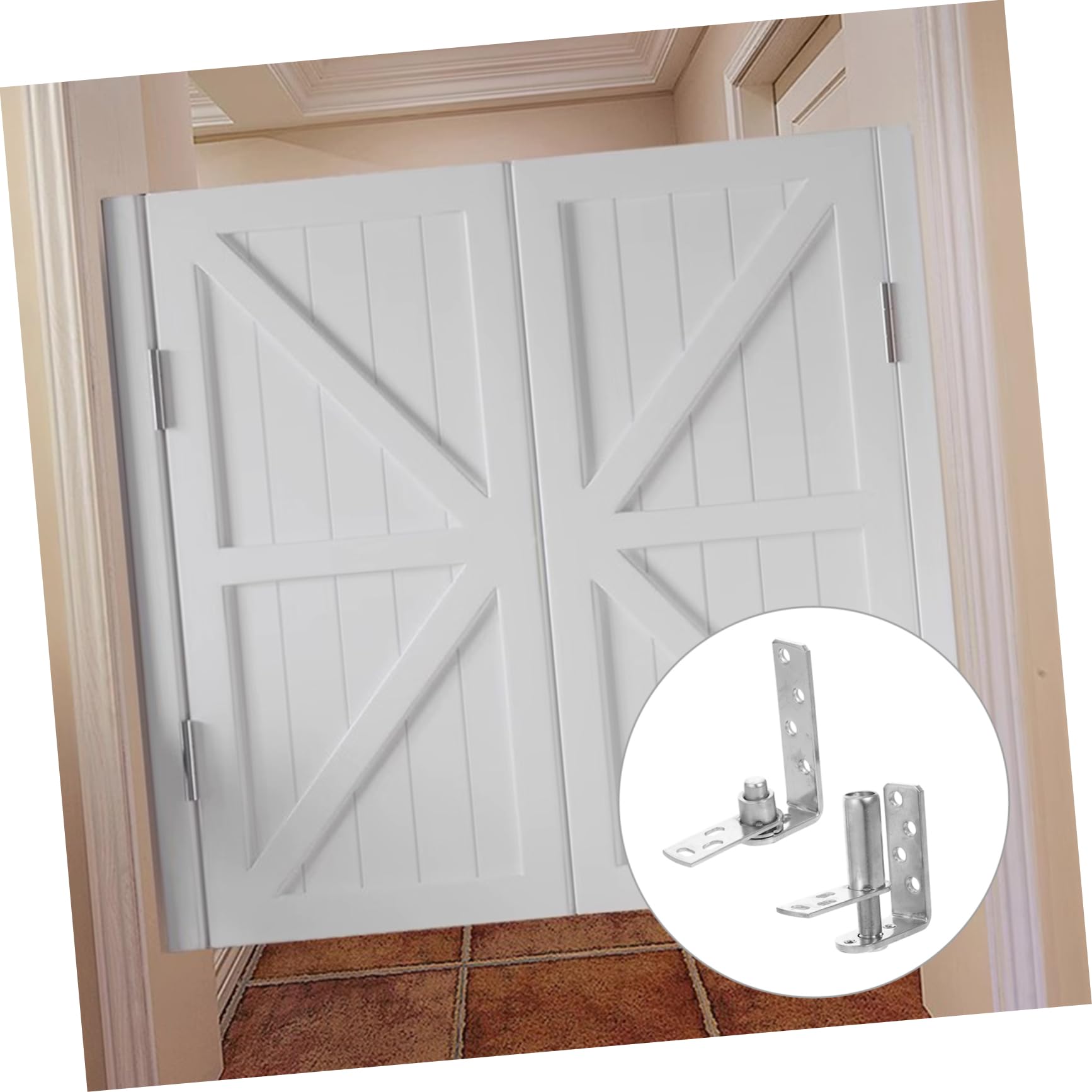 NUOBESTY Cerniera Per Porta Chiusura Automatica Cerniera Pivotante in Acciaio Inossidabile Per Porte Battente Cerniere Per Porte Ad Alta Resistenza Per Saloon e Cancelli