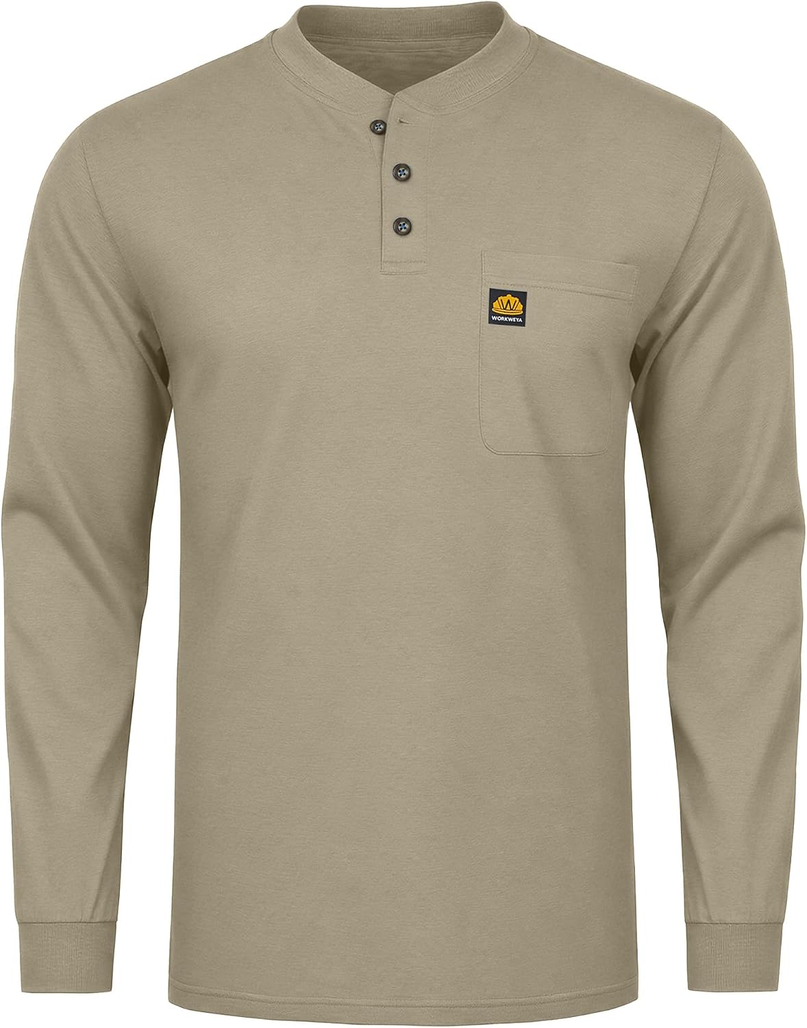FR Shirts for Men 5.5 oz Flame Resistant Long Sleeve Shirt for Welding CAT2