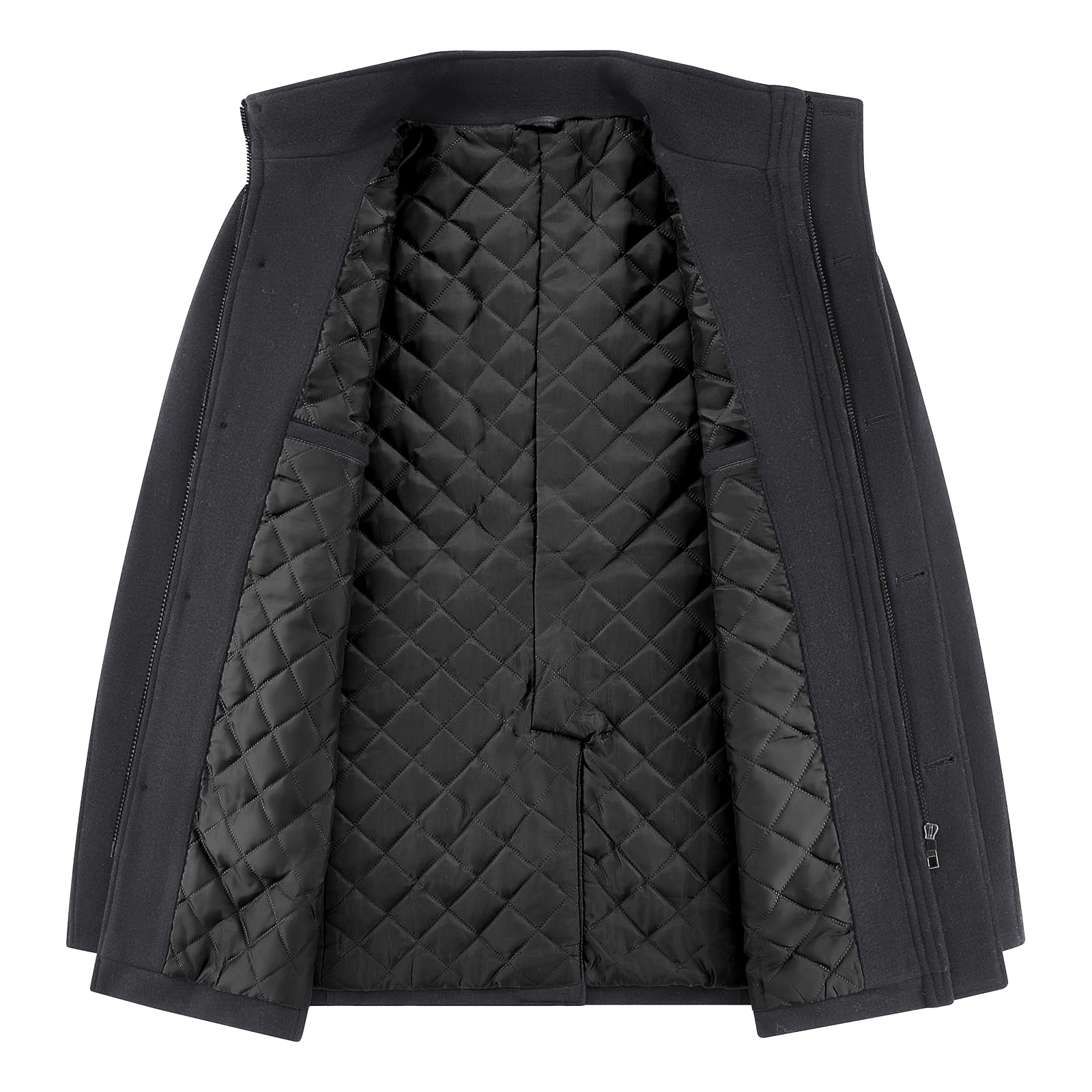 MODFUL Cappotto invernale da uomo in lana di media lunghezza | Peacoat, Slim Fit, per il lavoro
