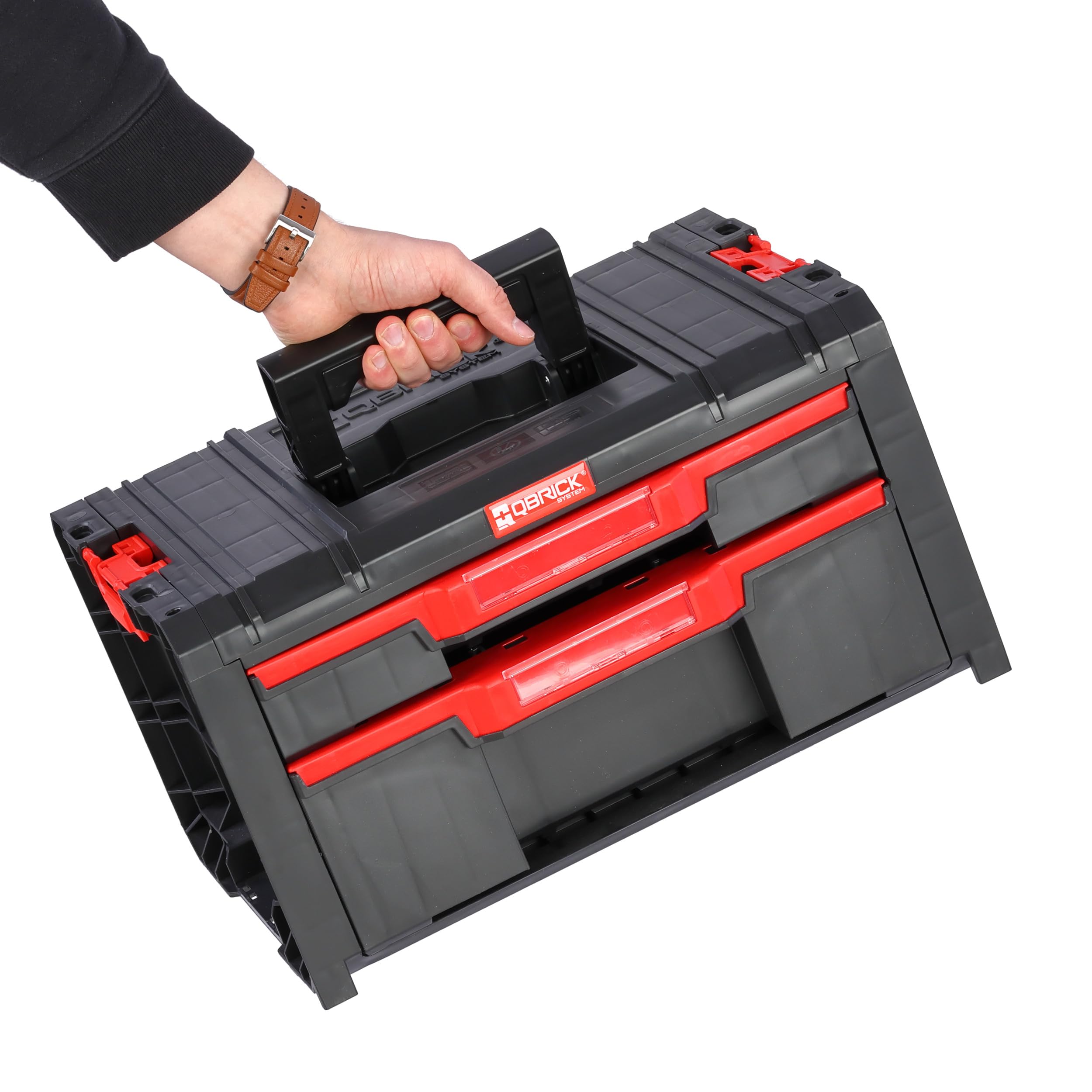 botle Cassetta degli attrezzi con cassetti modulare PRO Montaggio a parete Costruzione rinforzata Plastica Metallo
