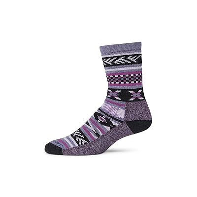 Smartwool Everyday Cabin Games Crew Socks Knee High Socks Shoes Chalk Violet