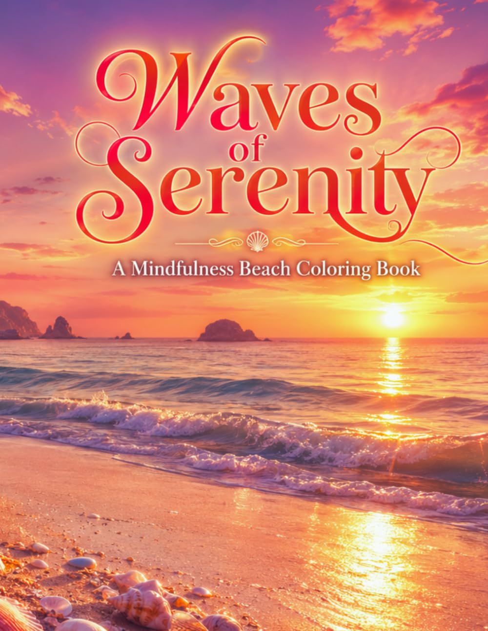 Waves of Serenity: A Mindfulness Beach Coloring Book: 30 Calming Ocean Scenes, Coastal Landscapes & Gentle Nature Illustrations — With Mindful ... for Stress Relief, Relaxation & Inner Peace