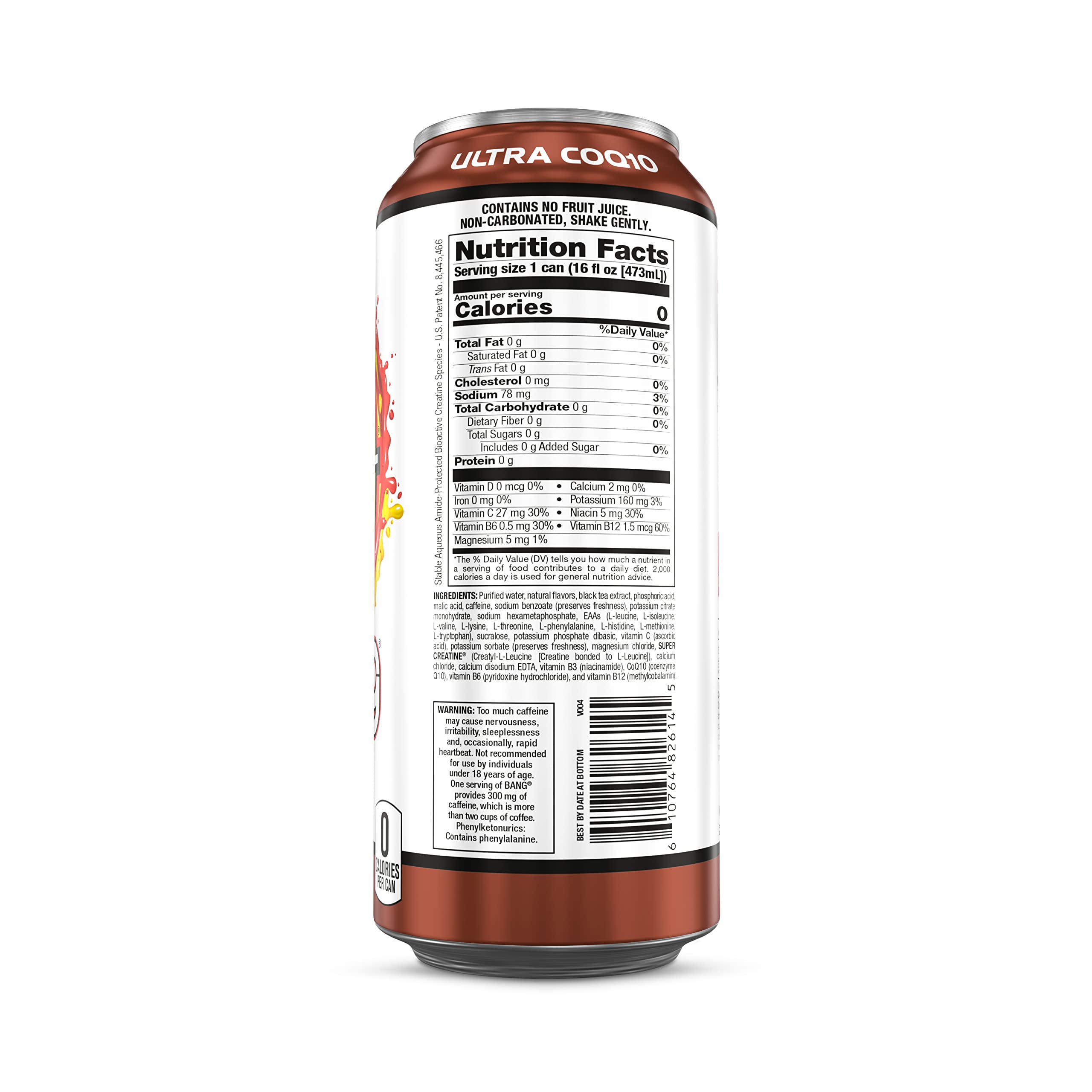 BANG Energy Drink, Peach Sweet Tea, 16 Fl Oz (Pack of 12) Buy