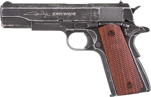 Miniatura 2 de John Wayne 1911 Pistola de metal CO2 BB pistola de aire de agarre marrón