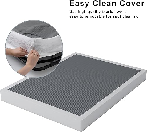 Miniatura 6 de Somier de 7 pulgadas para cama Full, solo somier de tamaño Full, base de colchón de servicio pesado, base de cama de metal, antideslizante, fácil