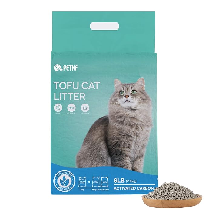 Buy petnf Tofu Cat Litter,Natural Flushable Kitten Litter Unscented