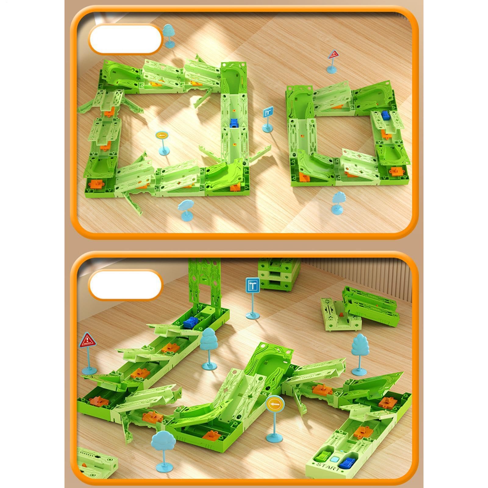 Circuito de carreras para niños set juego vehículos flexible interactivo