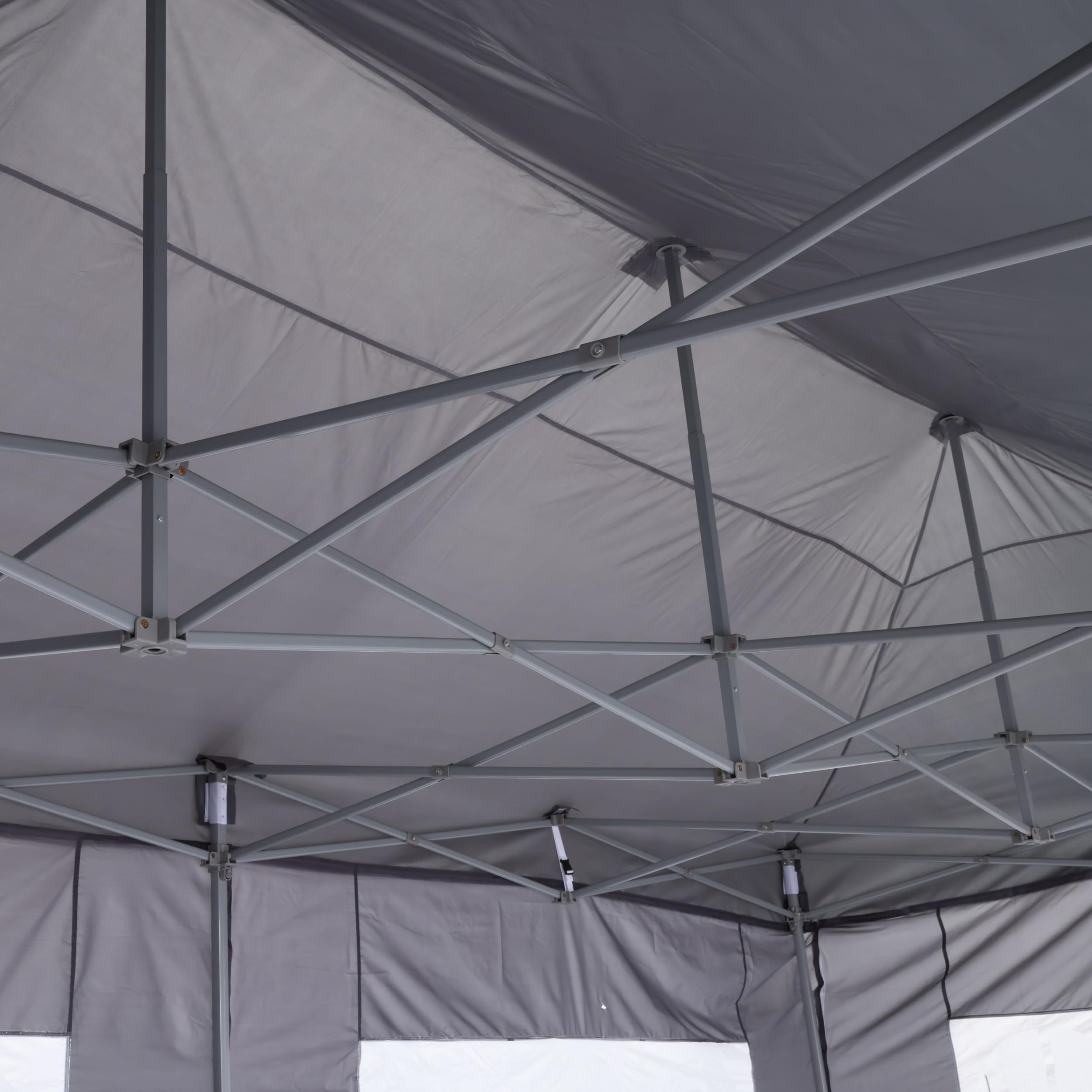 COBIZI Faltpavillon 3x6 Wasserdicht Stabil Winterfest mit Seitenwand,Pop Up Pavillon Partyzelt,Sonnenschutz Gartenpavillon,Pavillon Faltbar mit Tasche mit Rollen(3 mal 6m Schwarz)