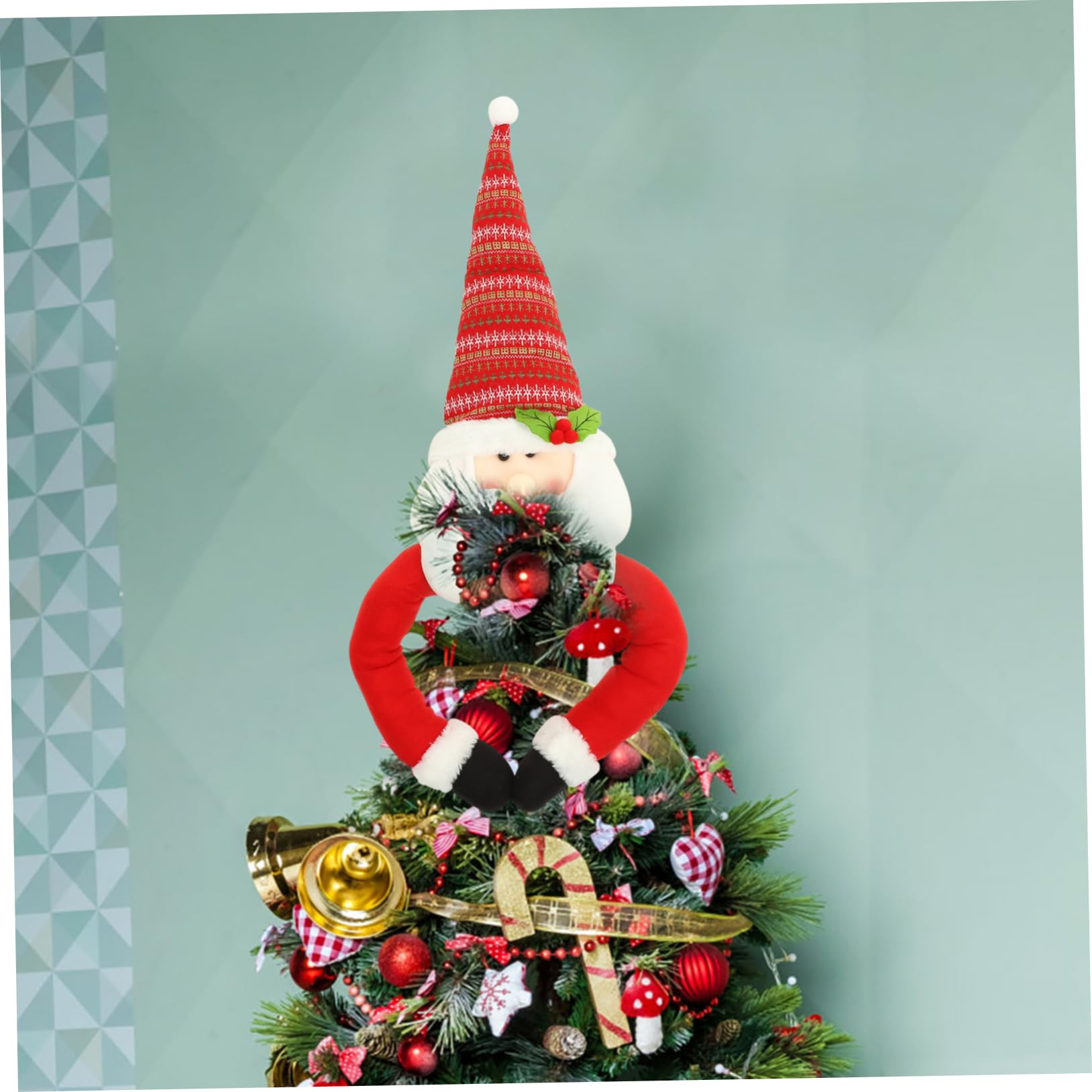 MAGICLULU Weihnachtsbaumspitze Christbaumschmuck Dekorativ Christbaumspitzenschmuck Robuste Verarbeitung Spitze für Baumdeko Gemütliche Atmosphäre