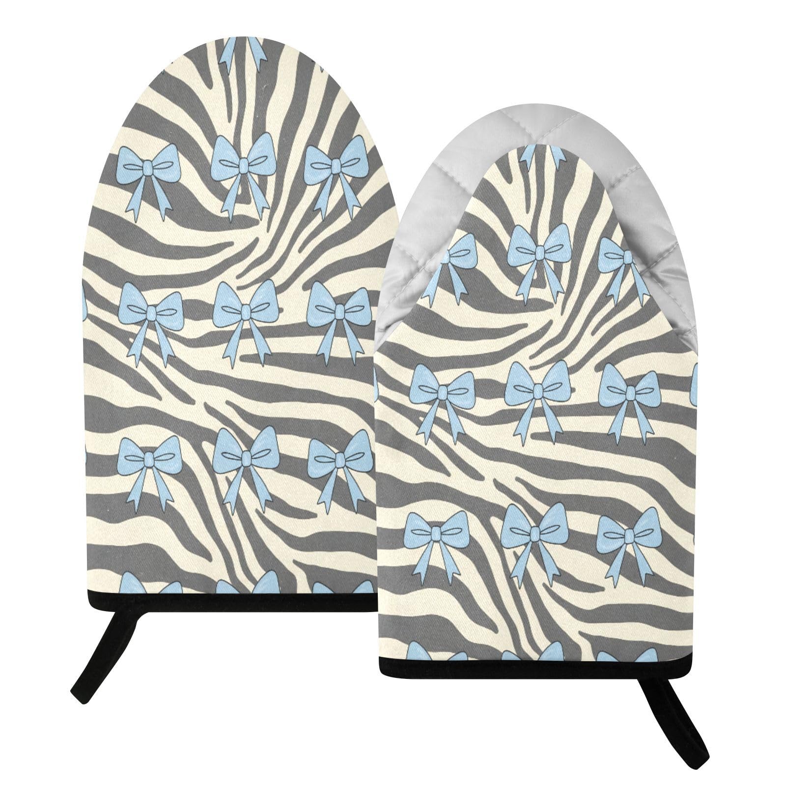 BURSTDDY Bows Oven Mitt,Heat Resistant Kitchen Mitts for Cooking