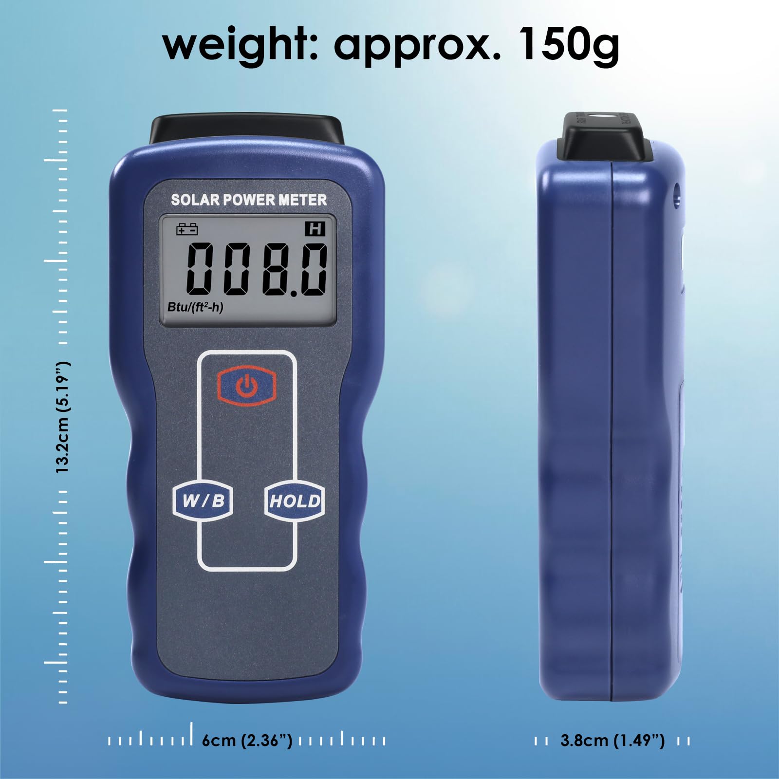 Digital Solar Power Meter, Sun Light Energy Measuring Tester For Testing Car Window Performance - View #5