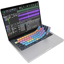 JCPal Avid Pro Tools Shortcut Guide Keyboard Cover for Apple MacBook Pro 35.6 cm and MacBook Pro 16" M1-M4 Model and MacBook Air 13" and MacBook Air 38.1 cm M2-M4 Model US-Layout | 90+ US ;MacBook Pro 14 & 16  M1-M5 Air 33 & 15  M2-M5 & Neo