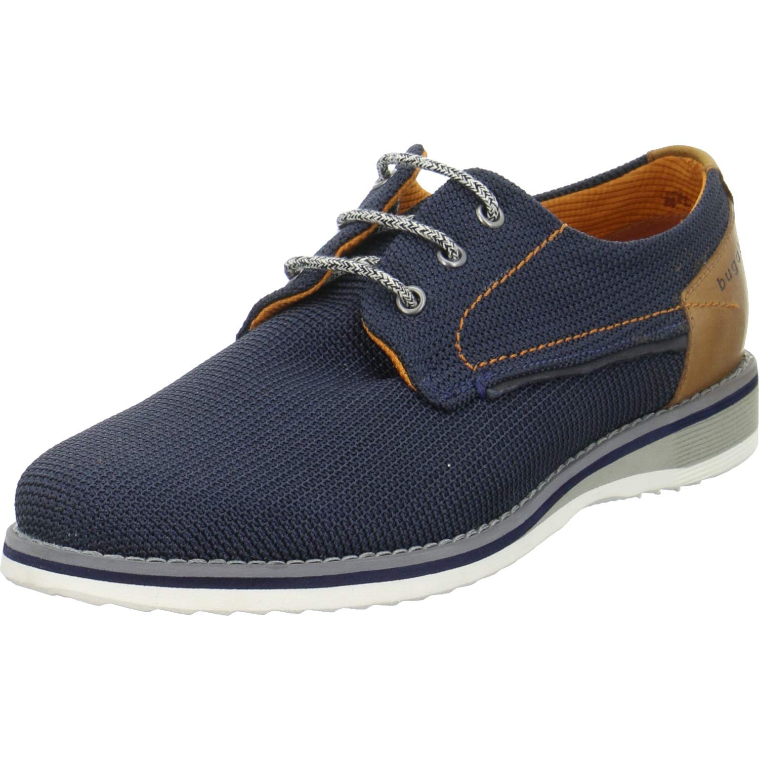 bugatti Men's 311684036900 Derbys, Blue, 9 UK