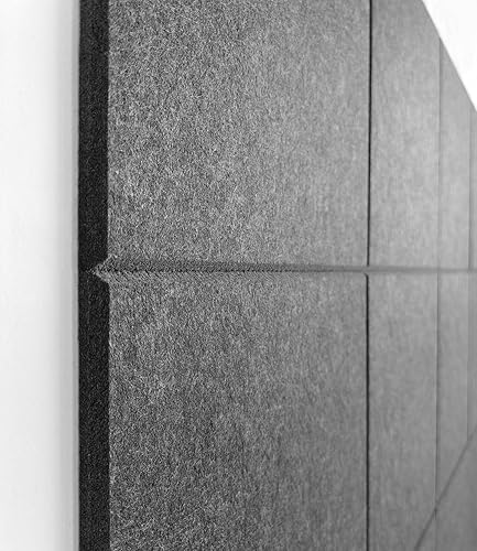 Miniatura 3 de Tablero de corcho negro de 47 x 35 pulgadas paquete de 12 azulejos de pared de fieltro con pestañas adhesivas extraíbles seguras tablero de corcho