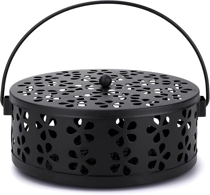 Mosquito Coil Holder Indoor Outdoor Portable Incense Coil Burner for