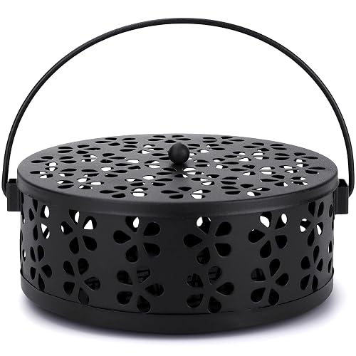 Mosquito Coil Holder Indoor Outdoor Portable Incense Coil Burner for
