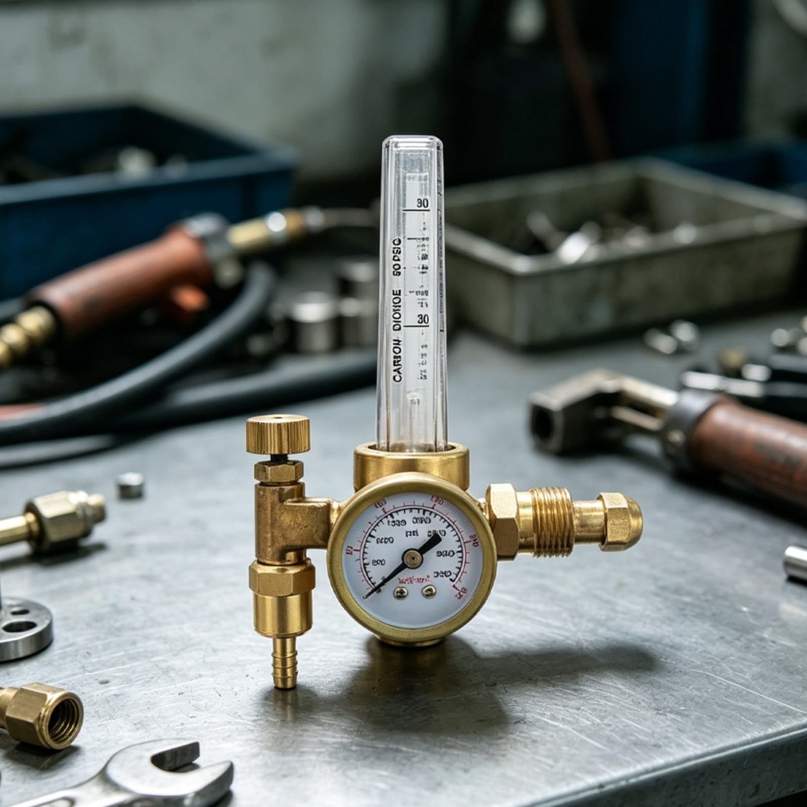 Débitmètre régulateur CGA580 pour soudage argon/CO2 pour mig pour tig