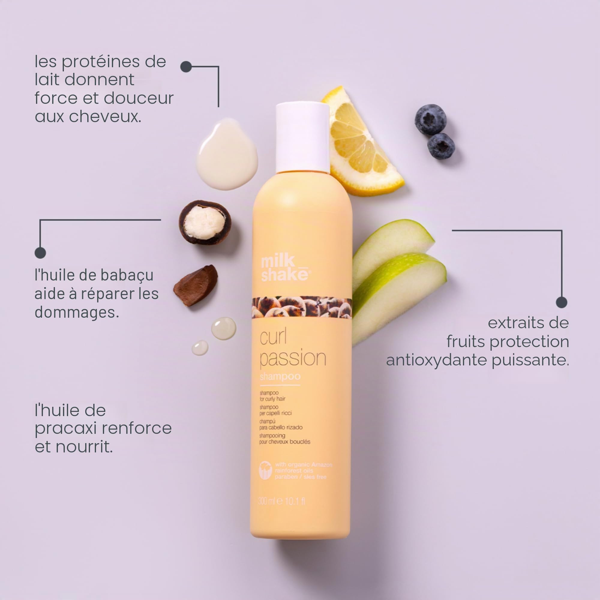 MILK SHAKE Curl Passion shampooing 1000ml, soin cheveux pour usage quotidien