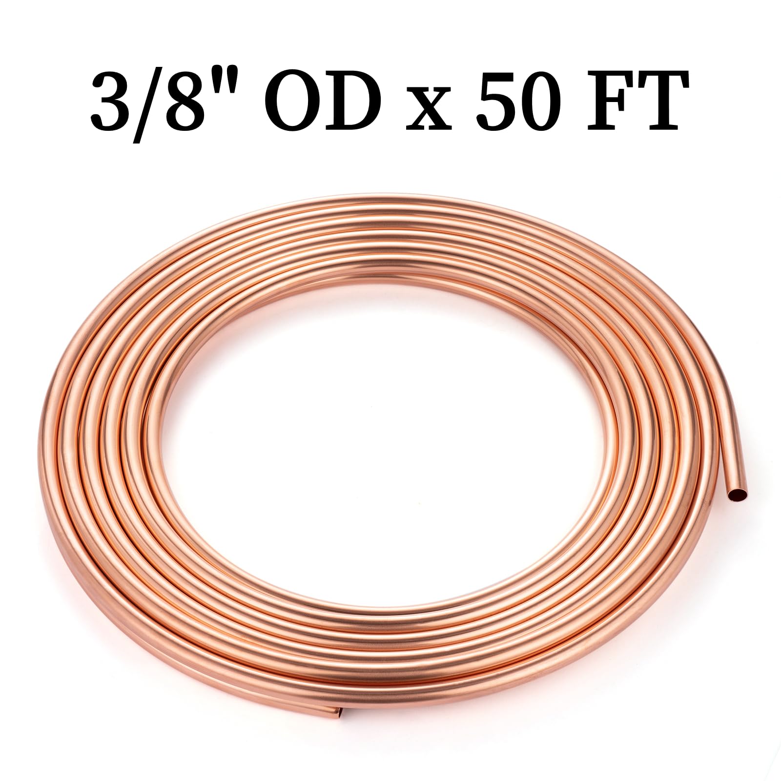 Pure Copper Tubing 3/8" - 50 FT HVAC DIY -2