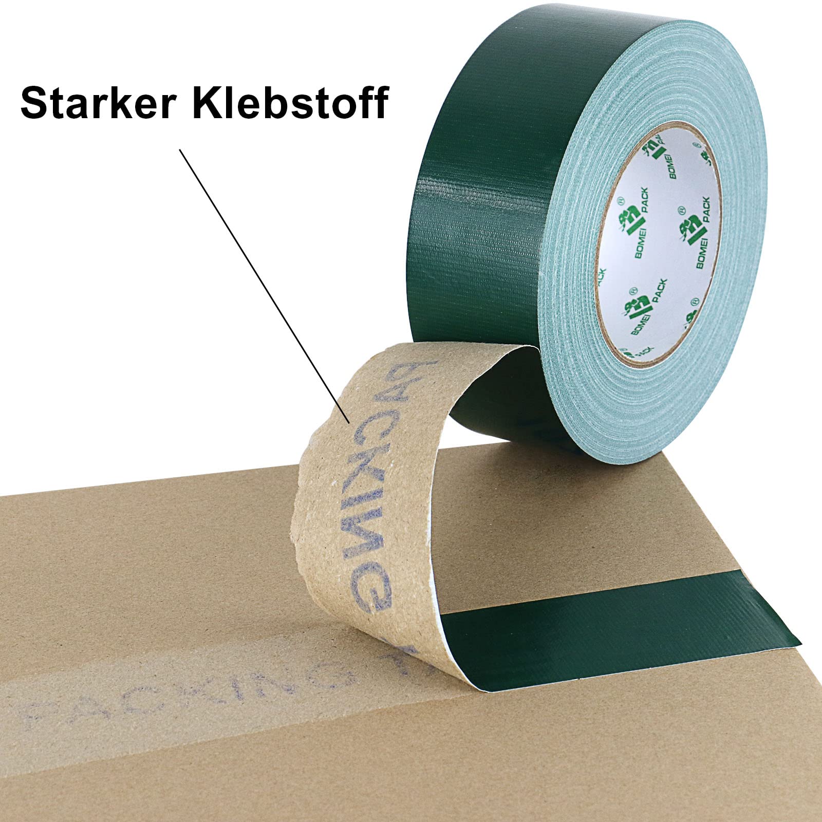 Nastro Adesivo Verde - 6 Rotoli Da 50mm X 66m (396m Totale) Per Imballaggio - Foto 11