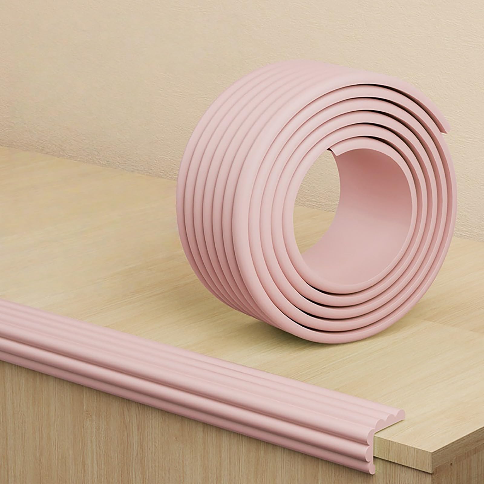 Furniture Edge corner protector, Foam Edge Protectors, Multicolor, Multisize, S/I Resist, Tabletops, Fireplaces, Cabinets(W Pink,6m/19.6ft)
