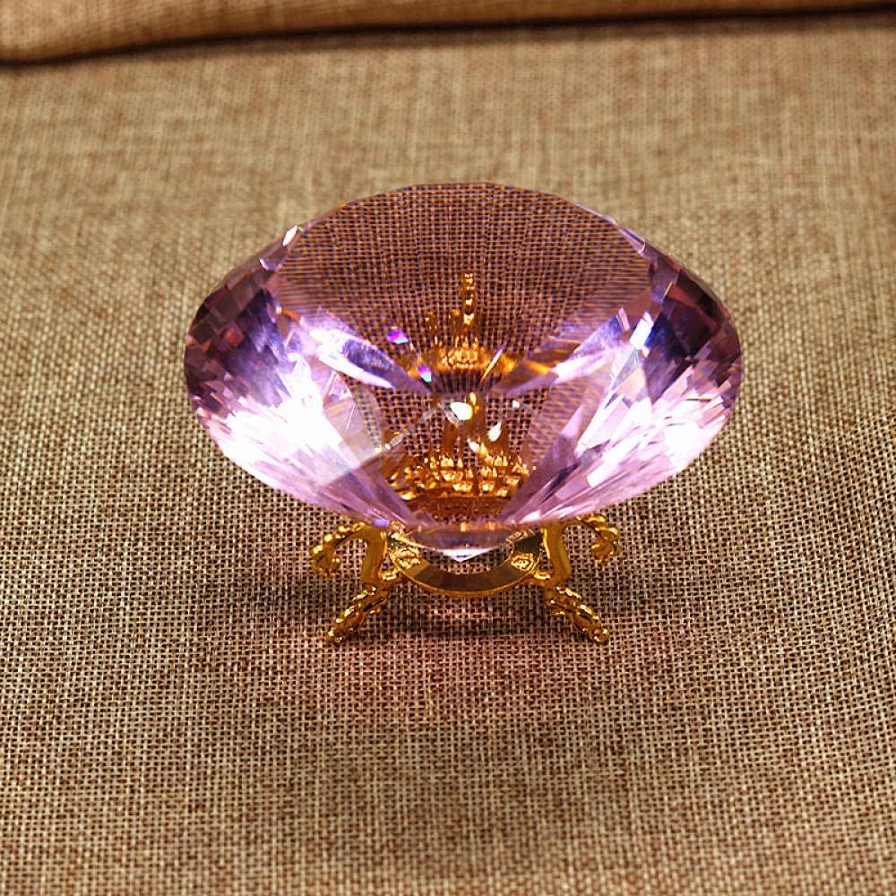 80 Transparent Crystal Diamond Glass Crystal Small Diamond Ring Ornaments Flat Crystal Diamond Counter plaving Fish Tank-k9_Transparent 150mm